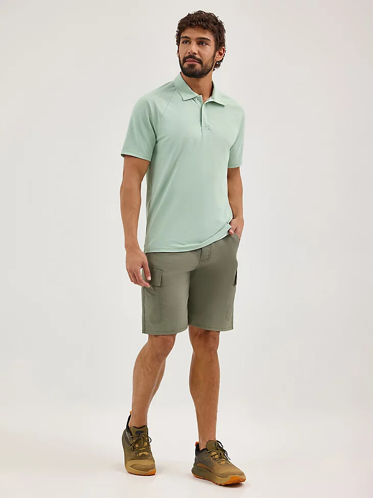 polo wrangler atg chesapeake para hombre color verde limo