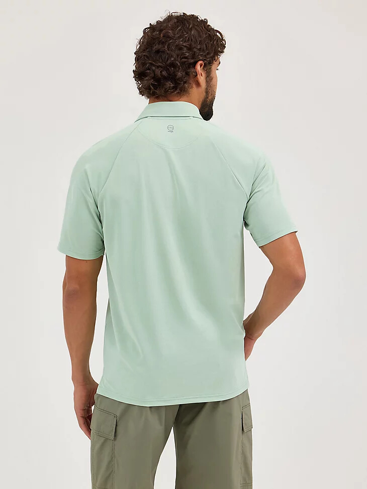 polo wrangler atg chesapeake para hombre color verde limo