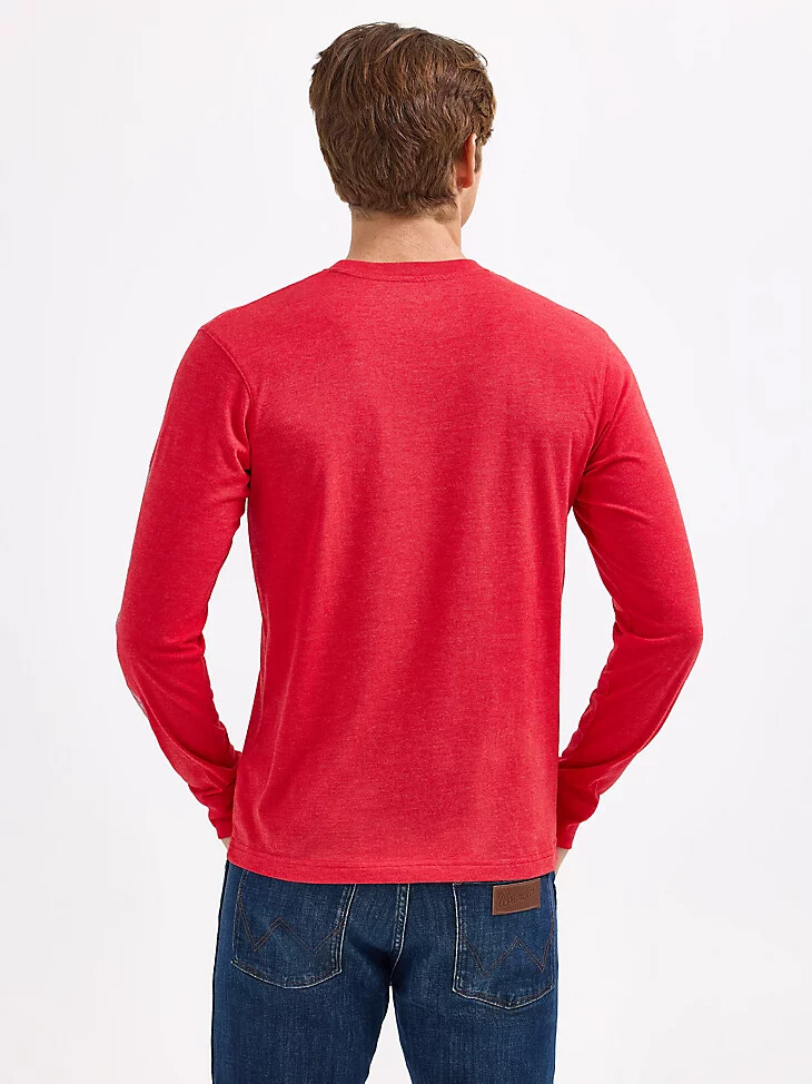 camiseta de manga larga wrangler collegiate rattler para hombre ohio state