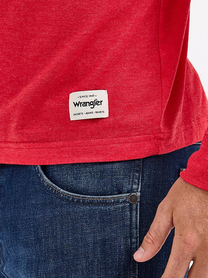 camiseta de manga larga wrangler collegiate rattler para hombre ohio state