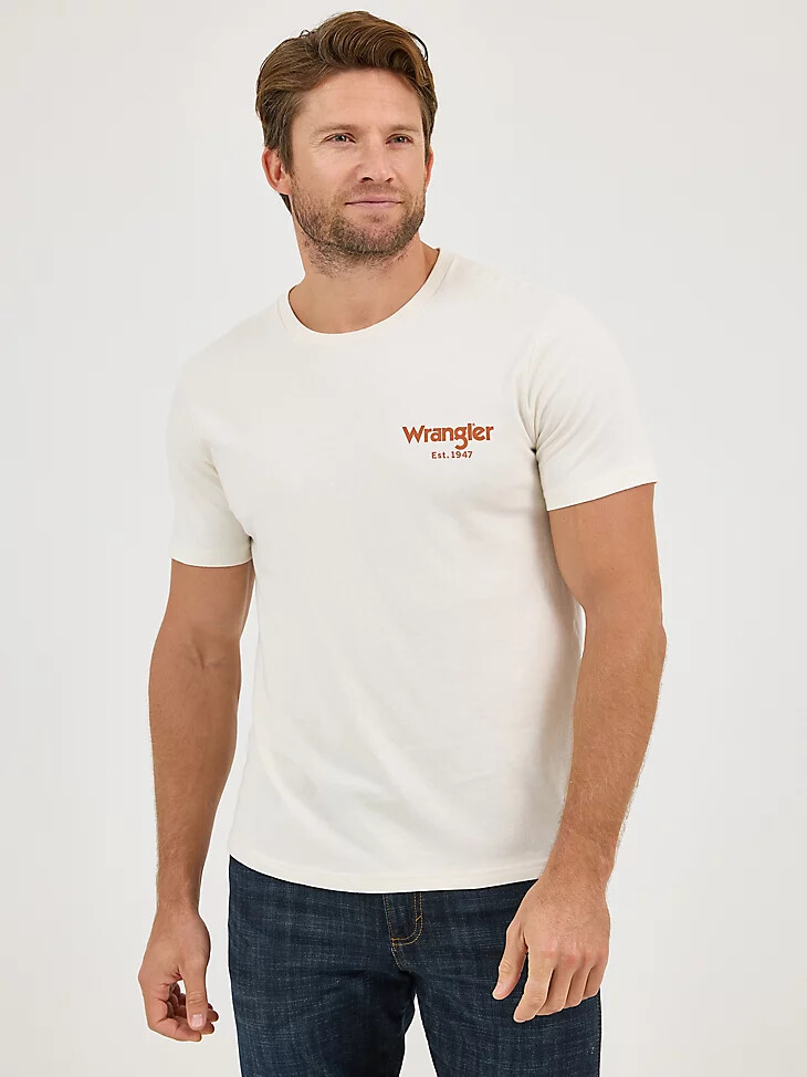 camiseta gráfica wrangler bucking cowboy back para hombre