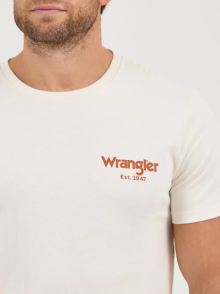 camiseta gráfica wrangler bucking cowboy back para hombre