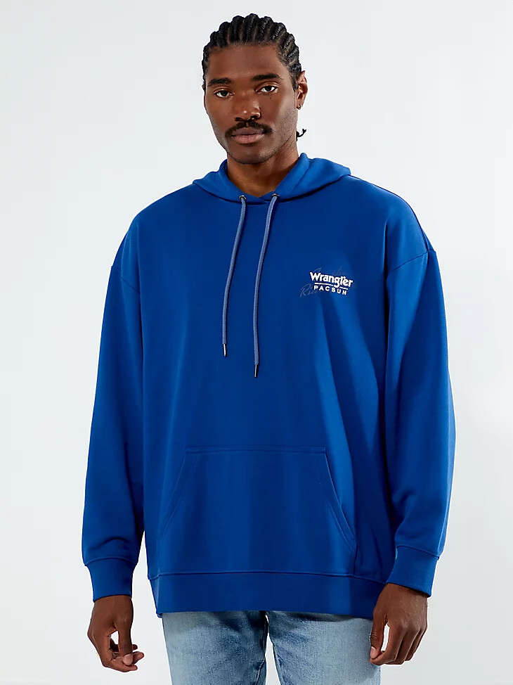 sudadera con capucha gráfica wrangler x pacsun para hombre limoges