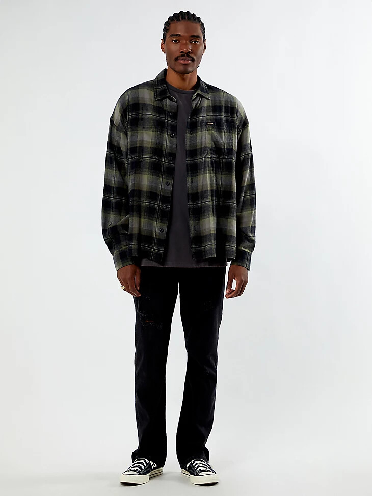 camisa de franela para hombre wrangler x pacsun deep depths