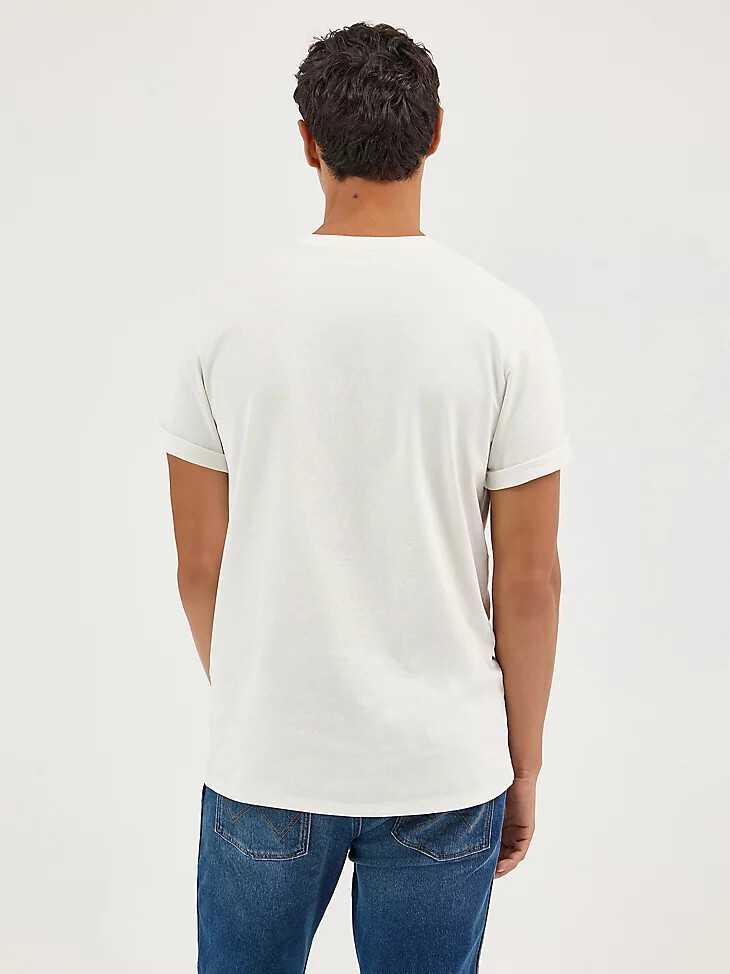 camiseta gráfica howdy para hombre color blanco vintage