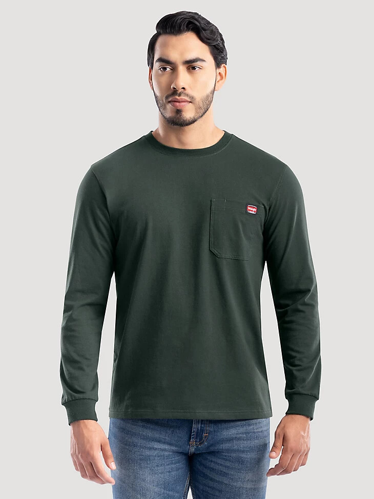 camiseta de trabajo pesada para hombre spruce