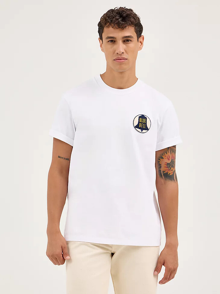 camiseta blue bell para hombre color blanco