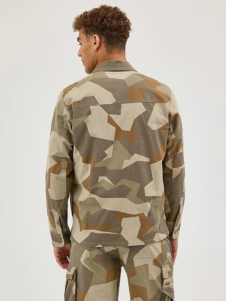 camisa de camuflaje utilitaria para hombre geo camo