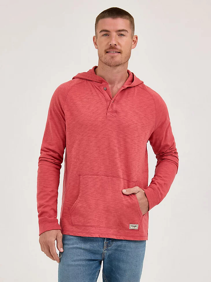 sudadera ligera con capucha para hombre cardinal