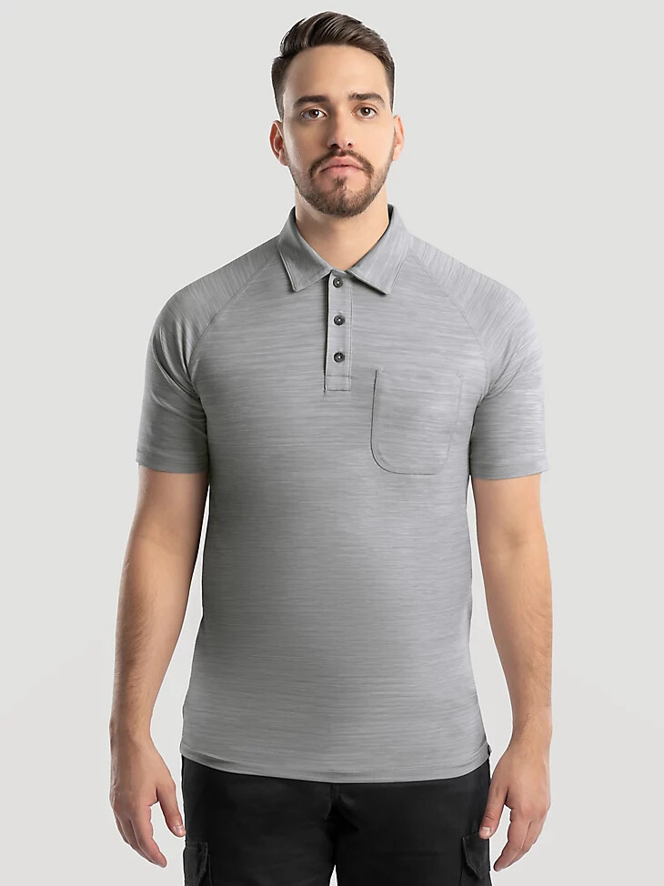 polo de rendimiento para hombre mirage grey