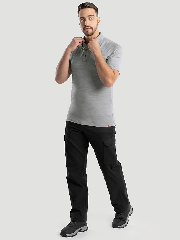 polo de rendimiento para hombre mirage grey