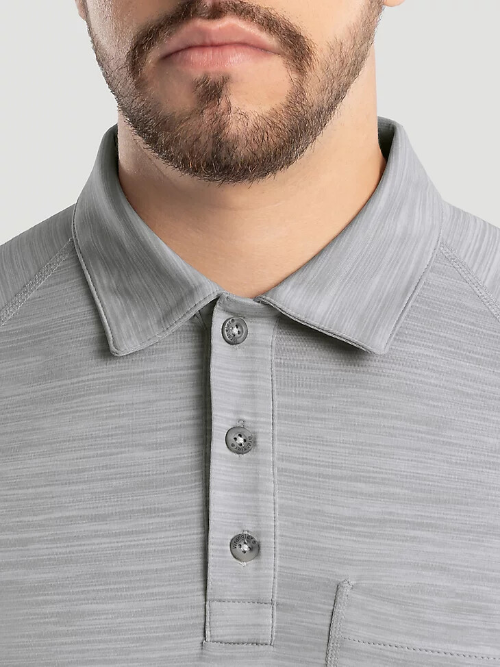 polo de rendimiento para hombre mirage grey