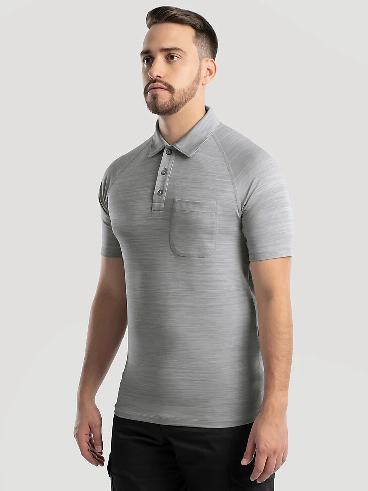 polo de rendimiento para hombre mirage grey