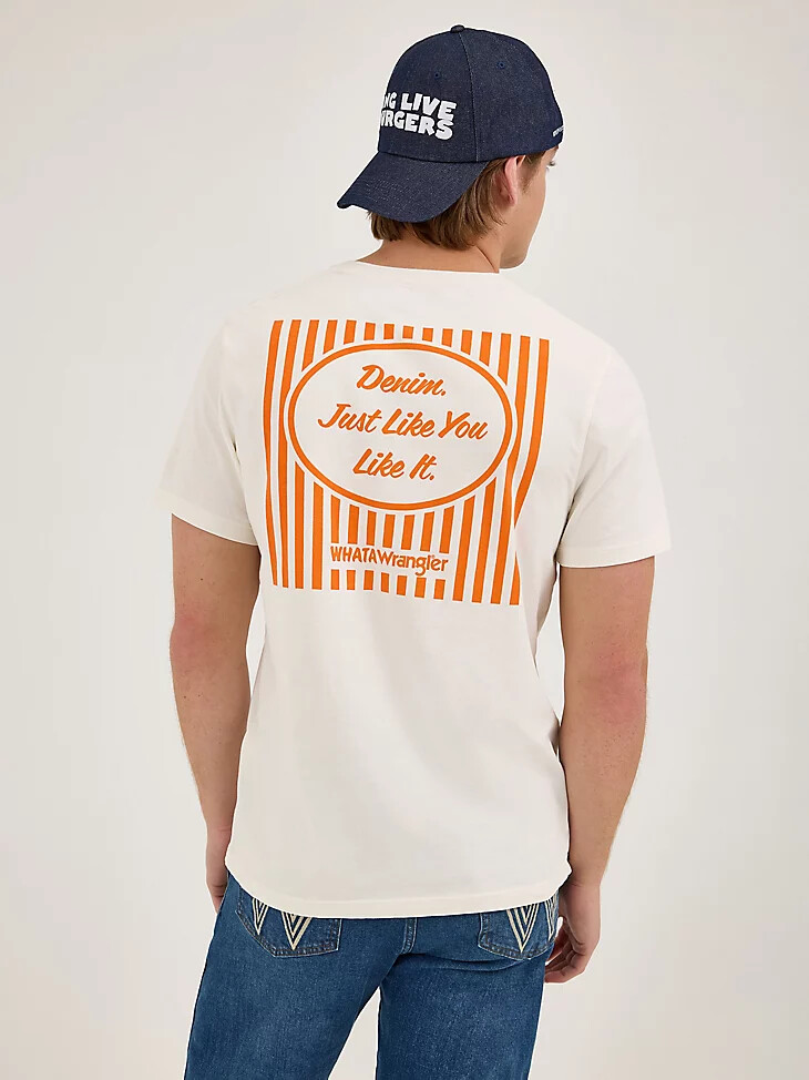 camiseta para hombre like you like it de wrangler x whataburger color malvavisco