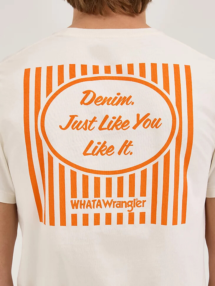camiseta para hombre like you like it de wrangler x whataburger color malvavisco