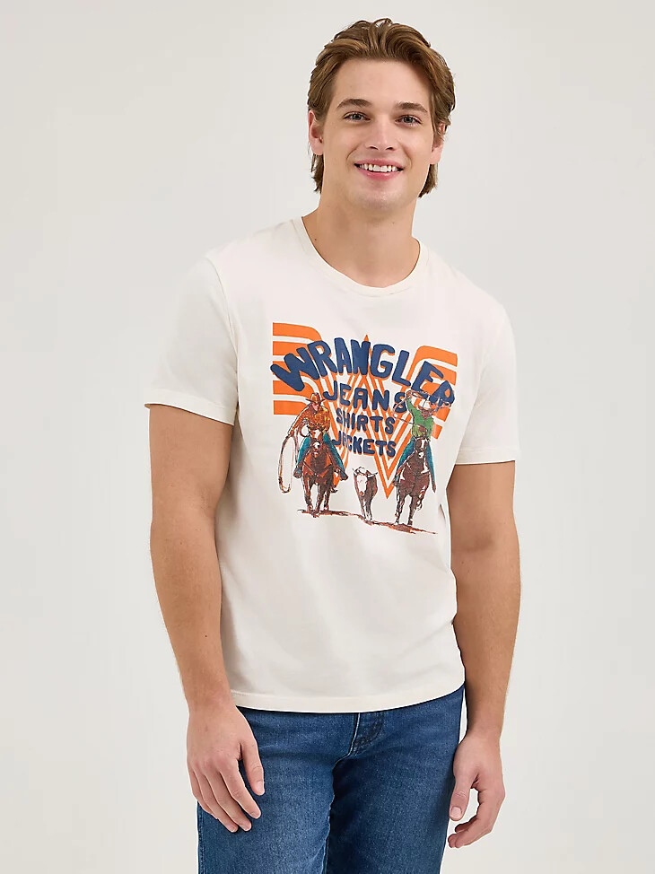 camiseta gráfica para hombre wrangler x whataburger marshmallow