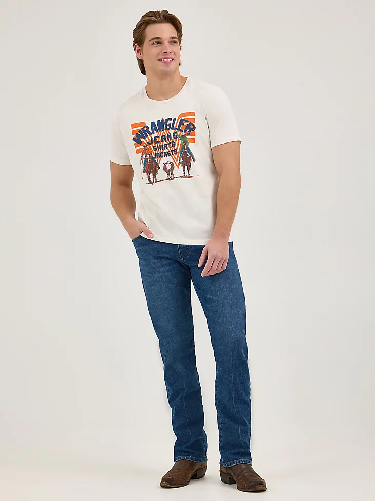 camiseta gráfica para hombre wrangler x whataburger marshmallow