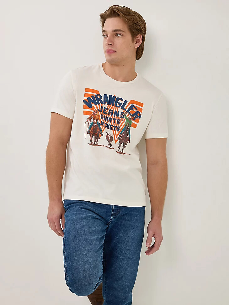 camiseta gráfica para hombre wrangler x whataburger marshmallow