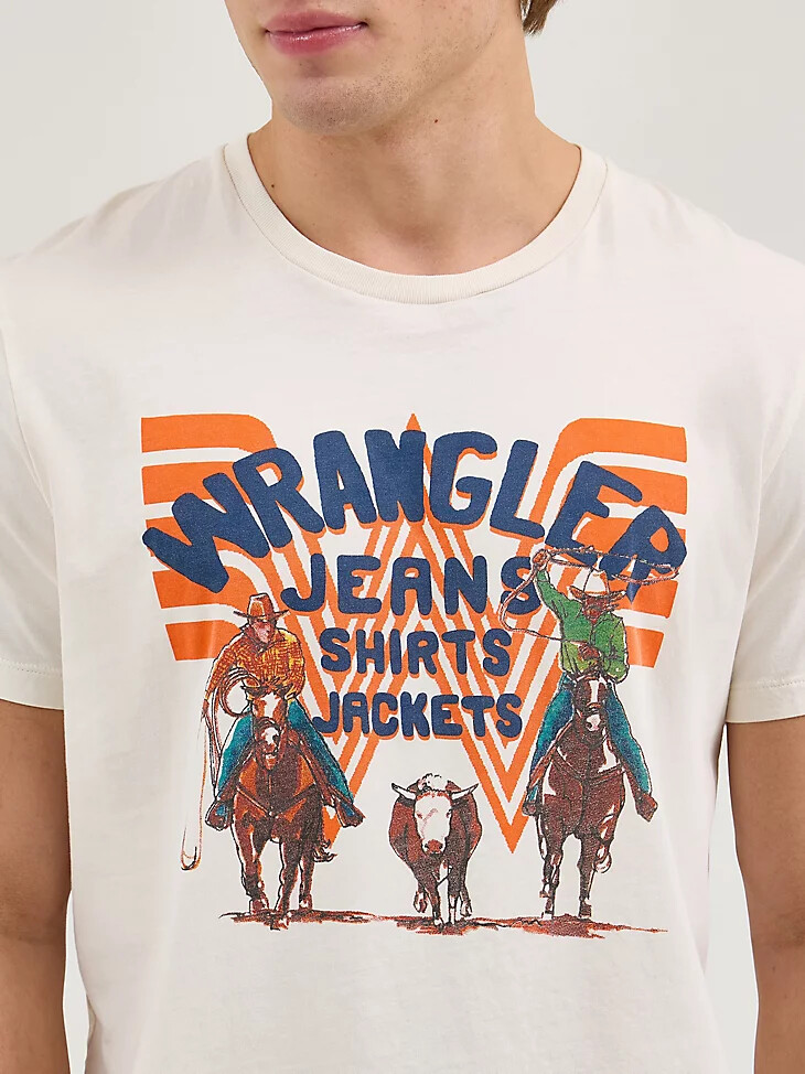 camiseta gráfica para hombre wrangler x whataburger marshmallow