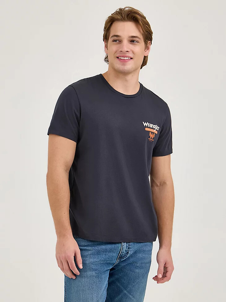 camiseta vaquera de hamburguesas wrangler x whataburger para hombre color negro descolorido