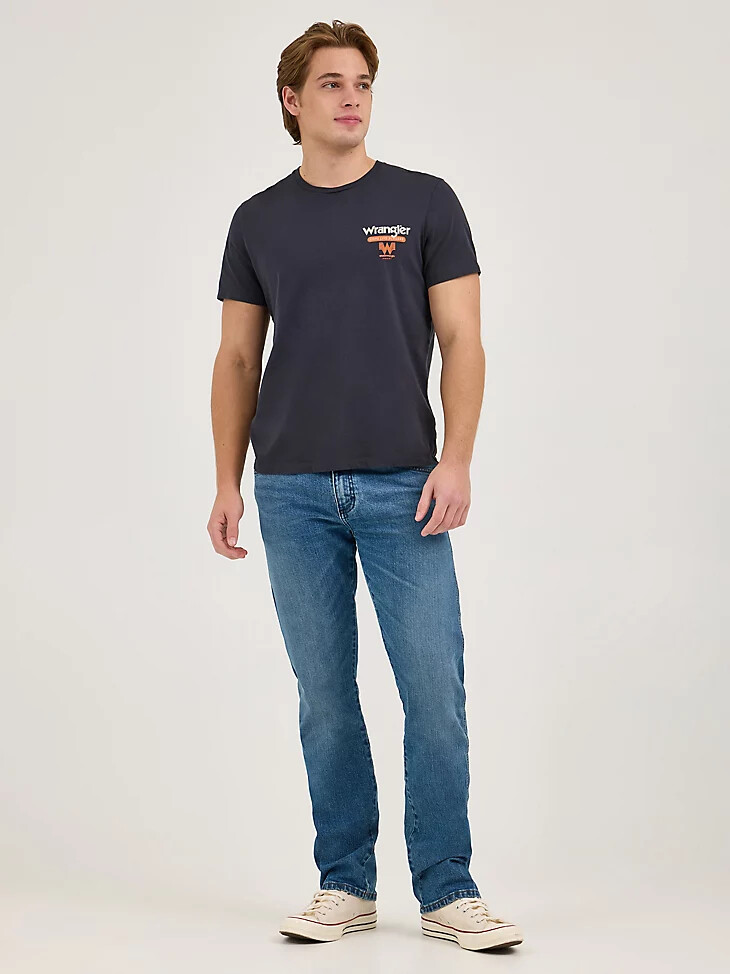 camiseta vaquera de hamburguesas wrangler x whataburger para hombre color negro descolorido