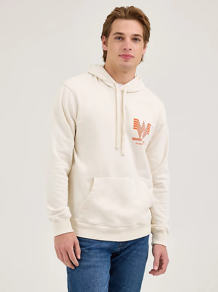 sudadera con capucha wrangler x whataburger para hombre marshmallow