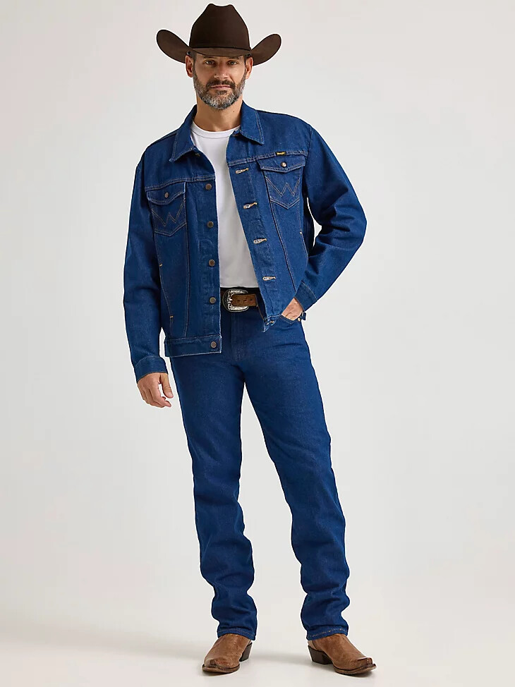chaqueta vaquera sin forro wrangler cowboy cut denim prelavado