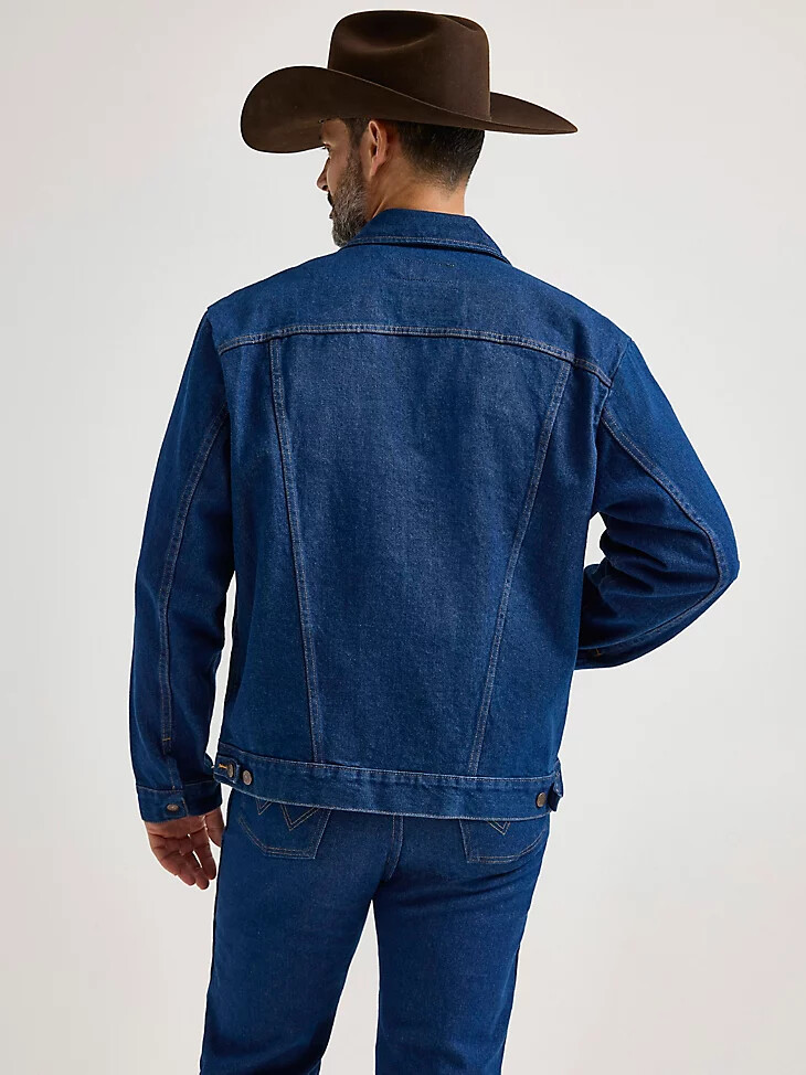 chaqueta vaquera sin forro wrangler cowboy cut denim prelavado