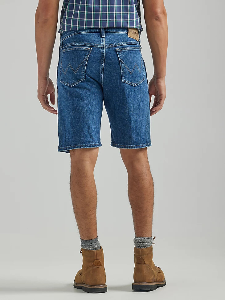 pantalón corto wrangler rugged wear performance series relaxed fit color piedra mediana
