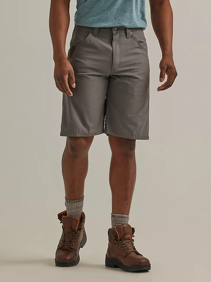 pantalón corto técnico de ropa de trabajo wrangler graphite