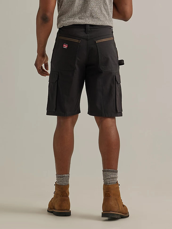 pantalones cortos cargo ranger negros de wrangler workwear