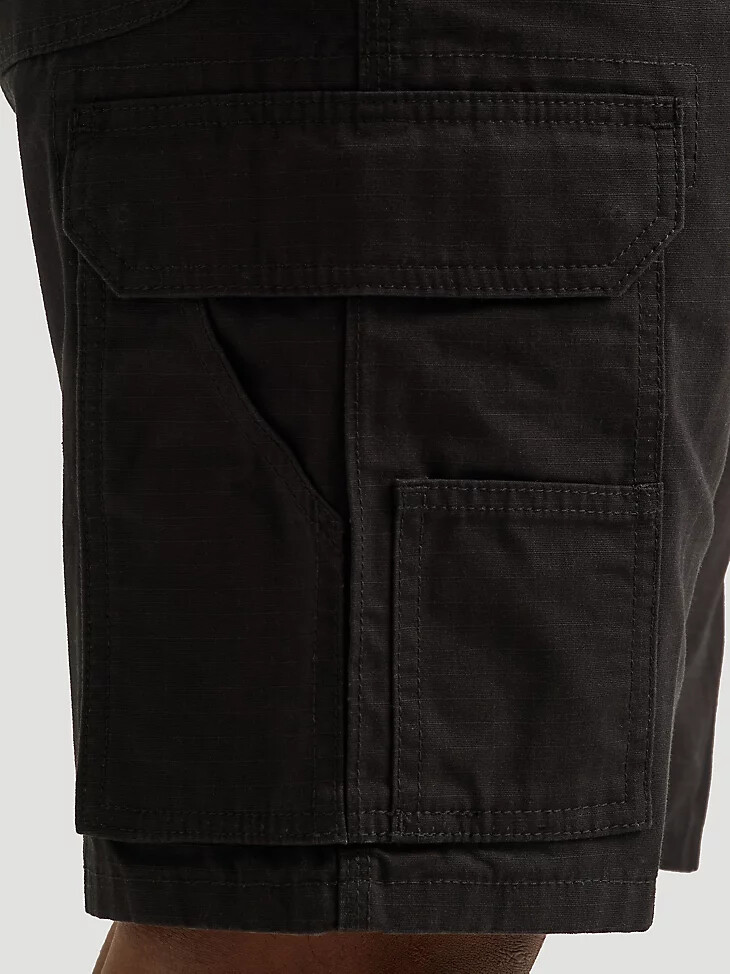 pantalones cortos cargo ranger negros de wrangler workwear