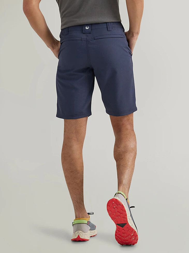 pantalón corto deportivo de cintura elástica para hombre color azul noche