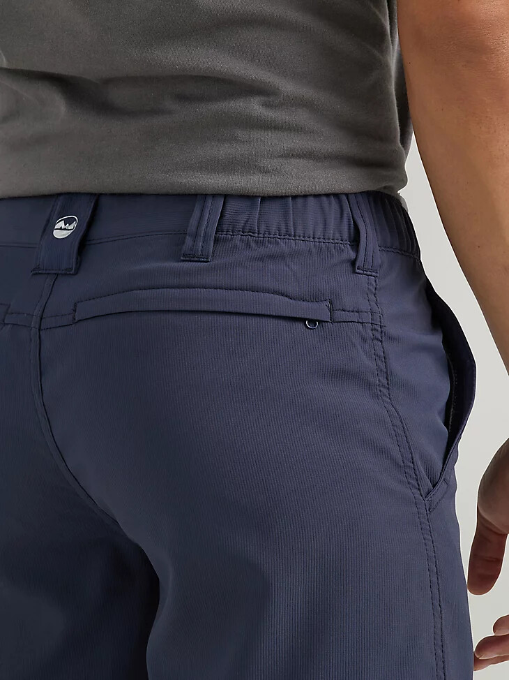 pantalón corto deportivo de cintura elástica para hombre color azul noche