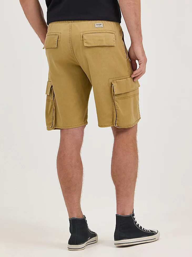 pantalón corto cargo de sarga para hombre color bronce antiguo