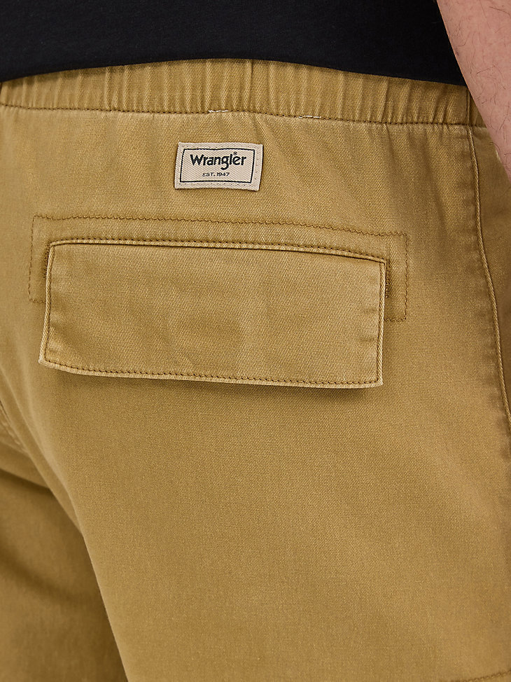 pantalón corto cargo de sarga para hombre color bronce antiguo