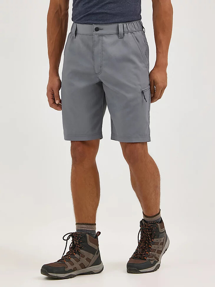 pantalón corto utilitario de campo para hombre color amapola