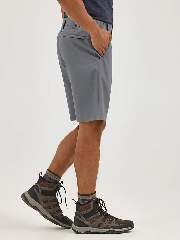pantalón corto utilitario de campo para hombre color amapola