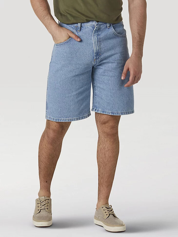 pantalón corto wrangler rugged wear relaxed fit vintage indigo
