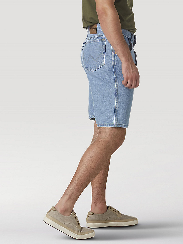 pantalón corto wrangler rugged wear relaxed fit vintage indigo
