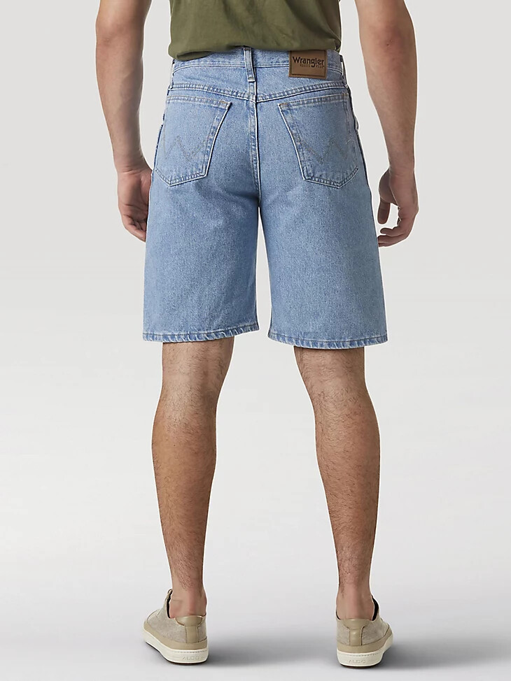 pantalón corto wrangler rugged wear relaxed fit vintage indigo