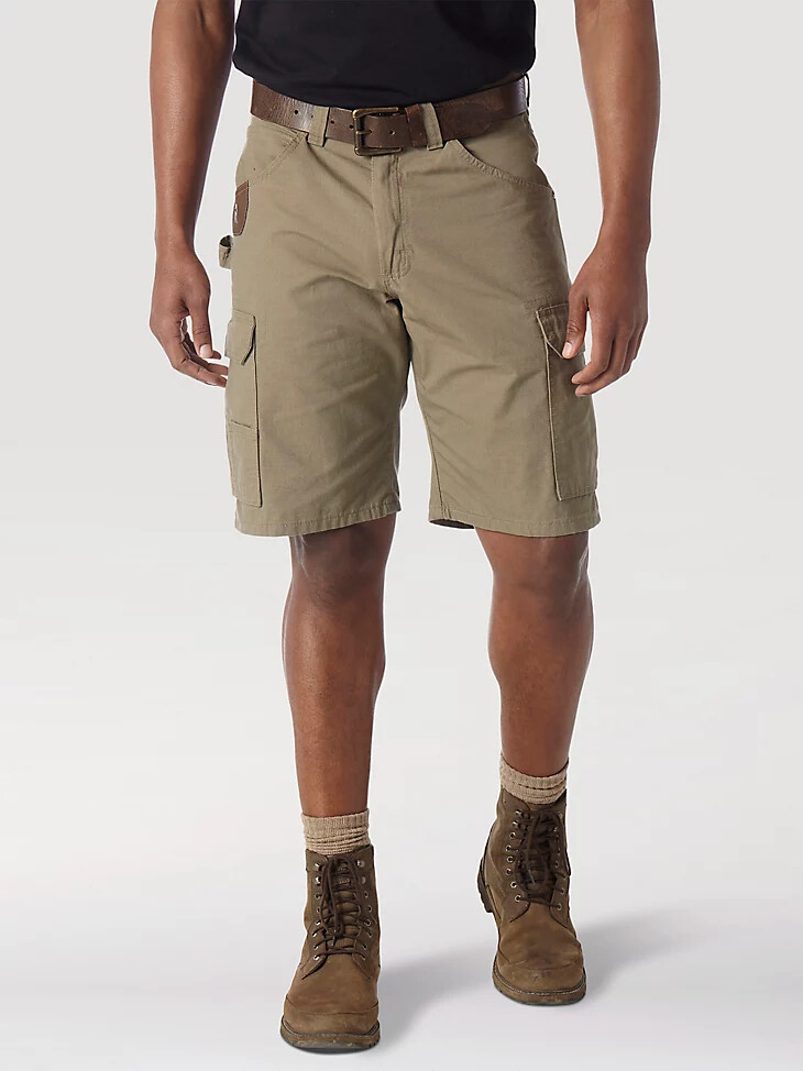 pantalones cortos cargo wrangler riggs workwear ripstop ranger bark