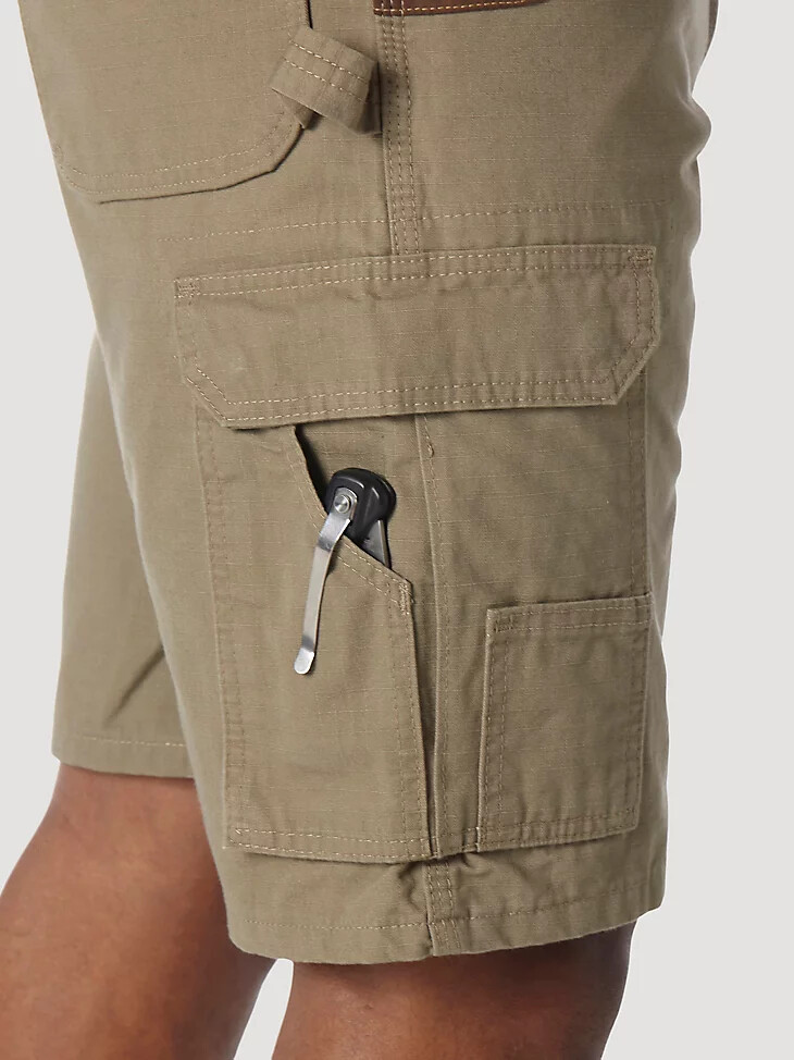 pantalones cortos cargo wrangler riggs workwear ripstop ranger bark