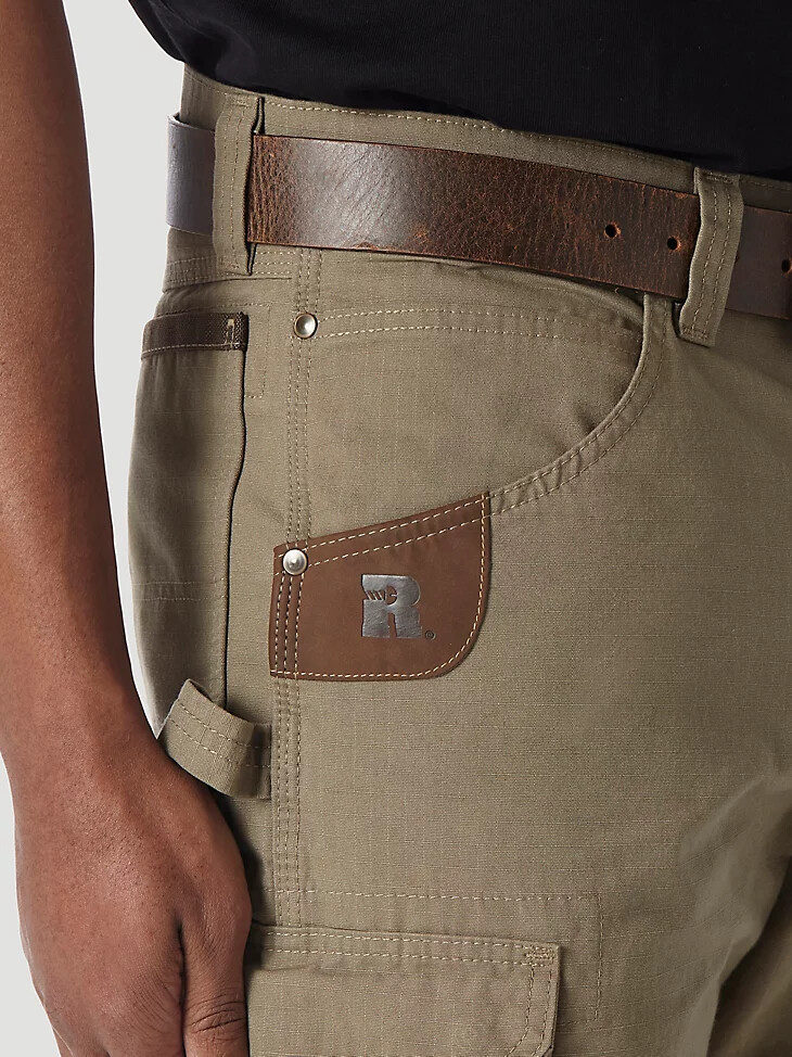 pantalones cortos cargo wrangler riggs workwear ripstop ranger bark