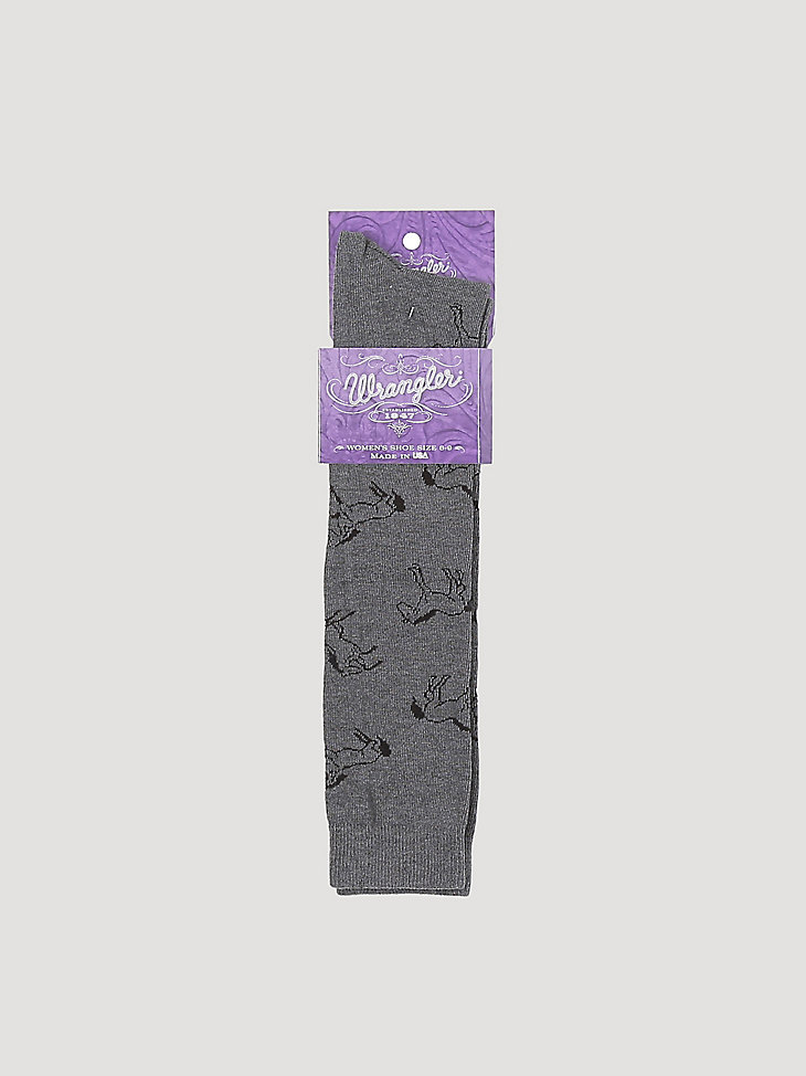 calcetín para botas de caballo para mujer color carbón