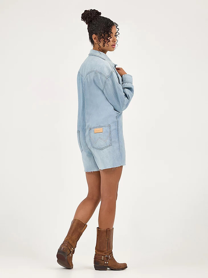mono heritage para mujer con lavado azul pálido