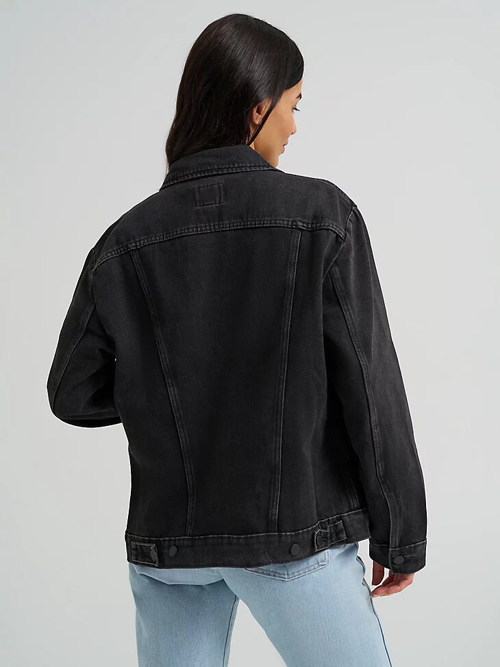 chaqueta wrangler memory maker para mujer color carbono