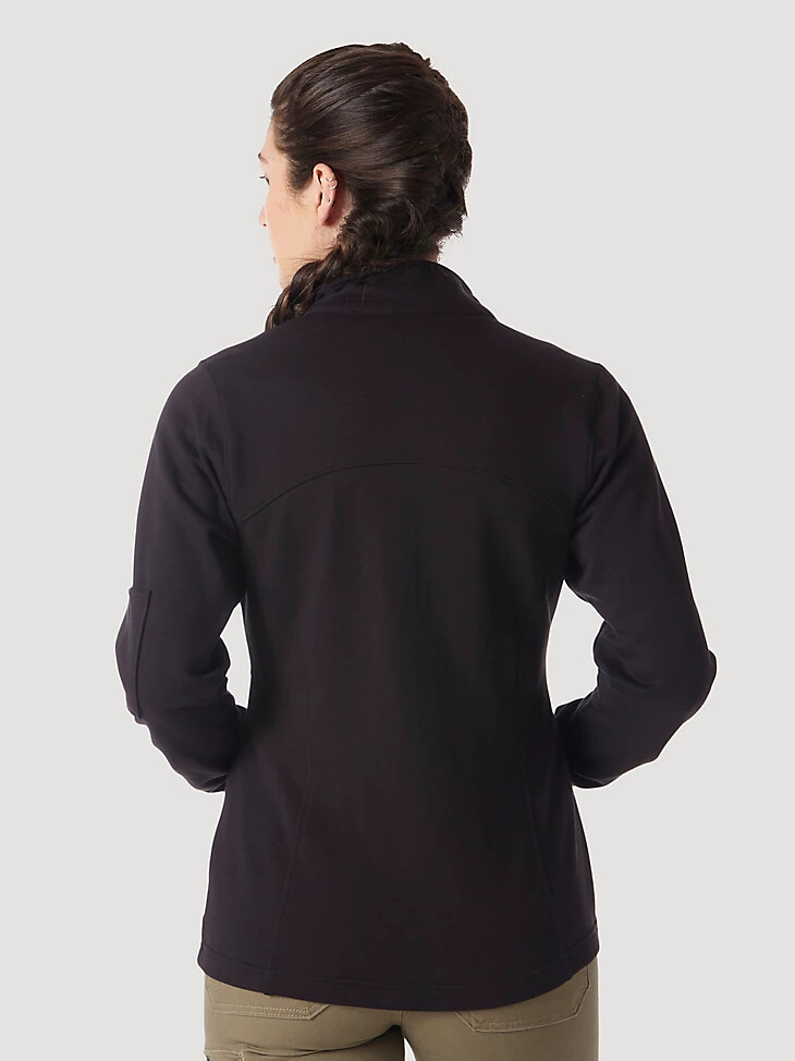 chaqueta de trabajo wrangler riggs workwear para mujer color negro