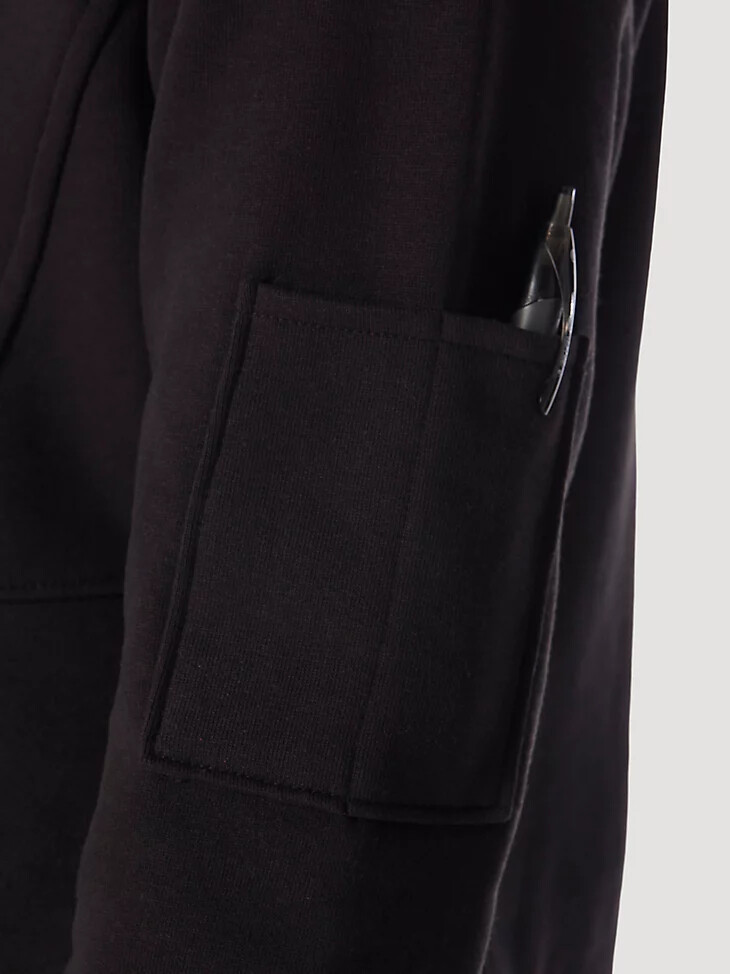 chaqueta de trabajo wrangler riggs workwear para mujer color negro