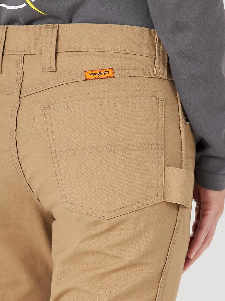 pantalón utilitario ignífugo wrangler fr para mujer color caqui dorado